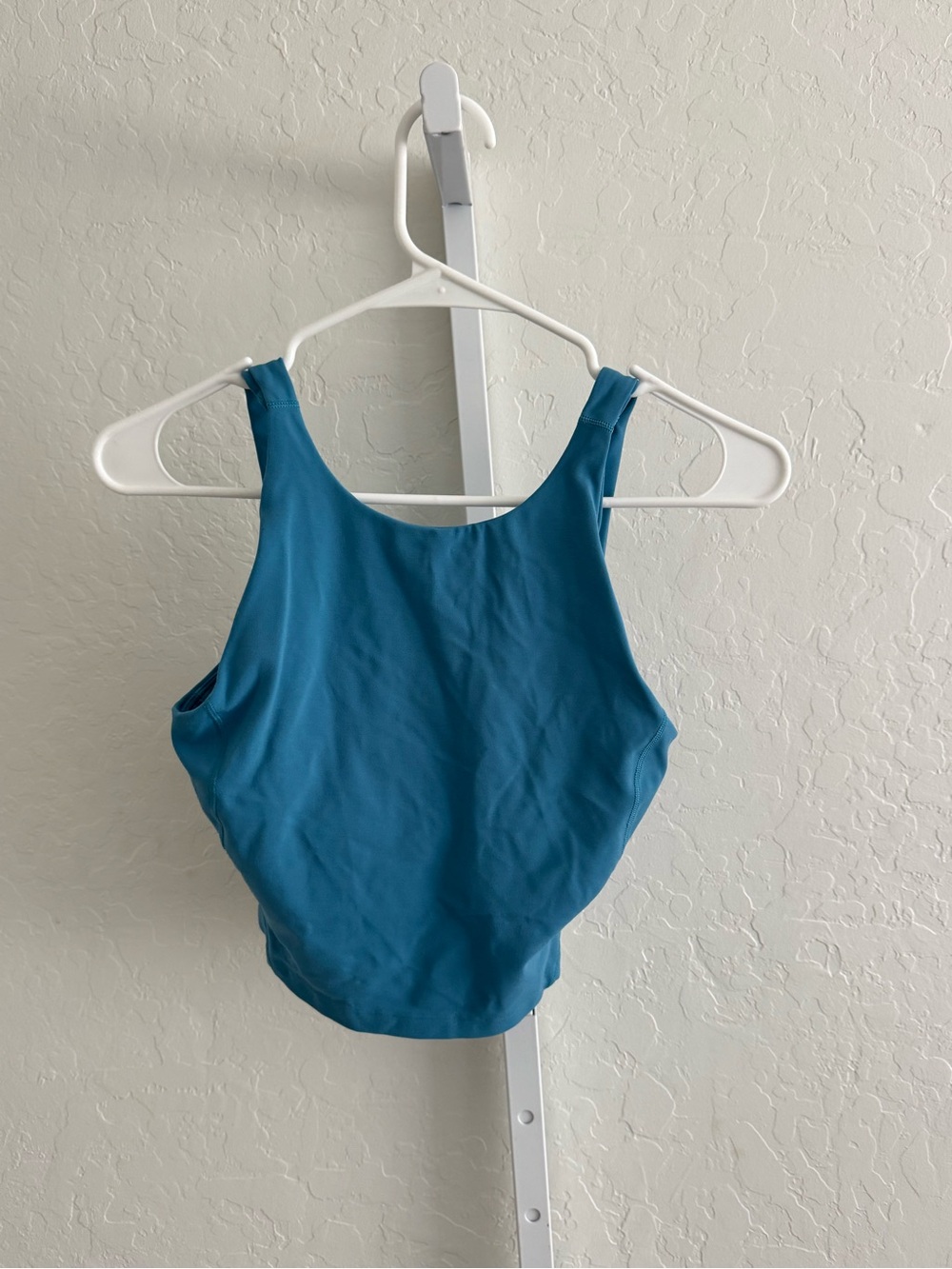 lululemon athletica Teal Blue High-Neck Athletic Tank